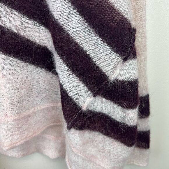 Free People Striped V-Neck Sweaters Women Alpaca - Picture 8 of 10